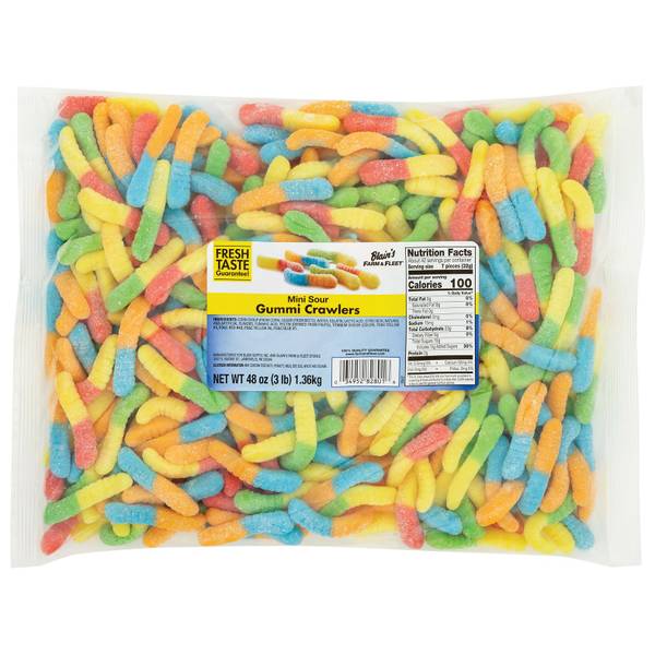 Blain's Farm & Fleet 48 oz Delicious Deals Sour Gummi Crawlers - 804659 ...