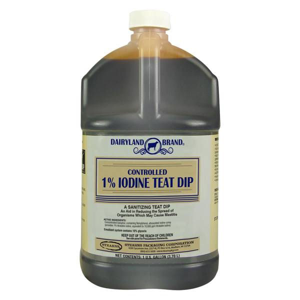 Dairyland Brand 1 Gallon 1 Iodine Teat Dip 1209715 Blain's Farm