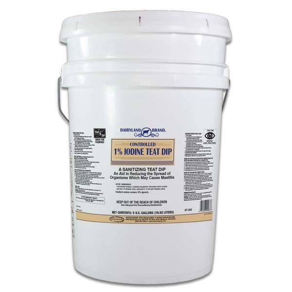 Dairyland Brand 5 Gallon 1 Iodine Teat Dip 1202686 Blain's Farm