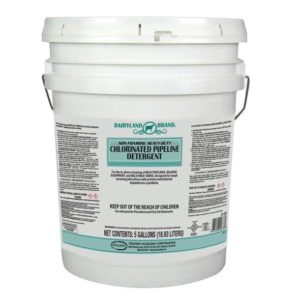 Dairyland Brand 5 Gallon HeavyDuty Chlorinated Pipeline Detergent