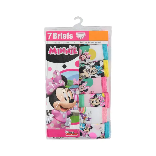 Disney Minnie Mouse Undies Cotton Underwear 7 Panty Girls Toddler Size 4T  NIP