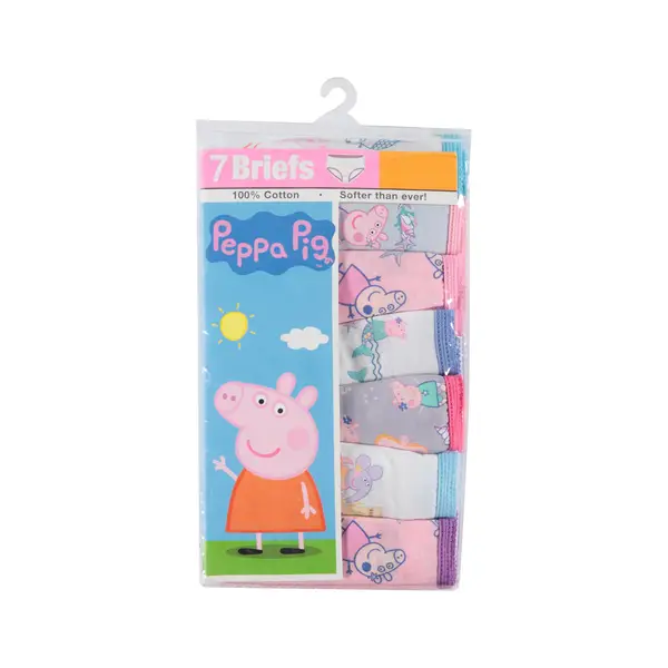 Peppa Pig Boys' Briefs 7-Pack Toddler Underwear Sizes 2T/3T-4T