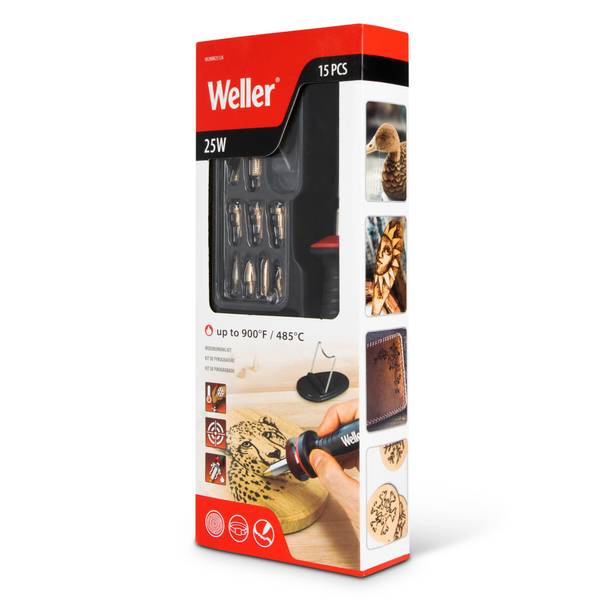 Weller 15 piece 25-Watt Woodburning Kit - WLIWBK2512A