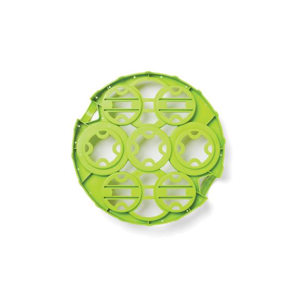 Granite Ware Silicone Jar Toppers, Green, Set of 4