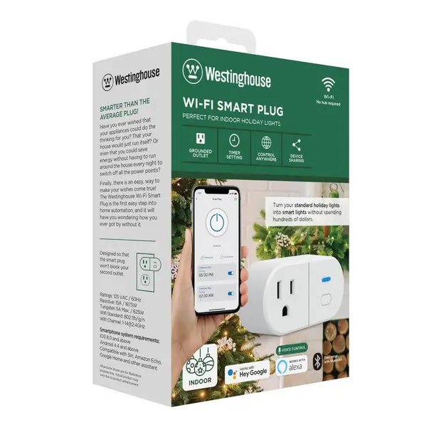 Westinghouse 94007 Sure Series Wi-Fi Single-Outlet Smart Plug