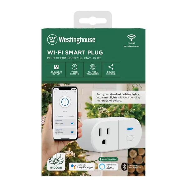 Westinghouse 94007 Sure Series Wi-Fi Single Plug Smart Outlets White