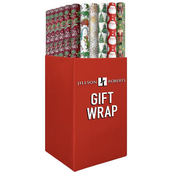 Jillson & Roberts Bulk Gift Wrap, Matte Solid White, 1/4 Ream 208' x 30 inch