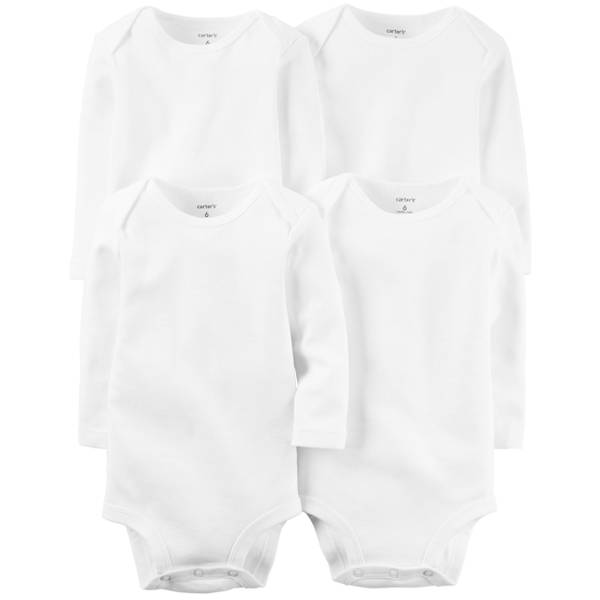 Carhartt Infant Boys' Logo Pocket Long Sleeve Onesie