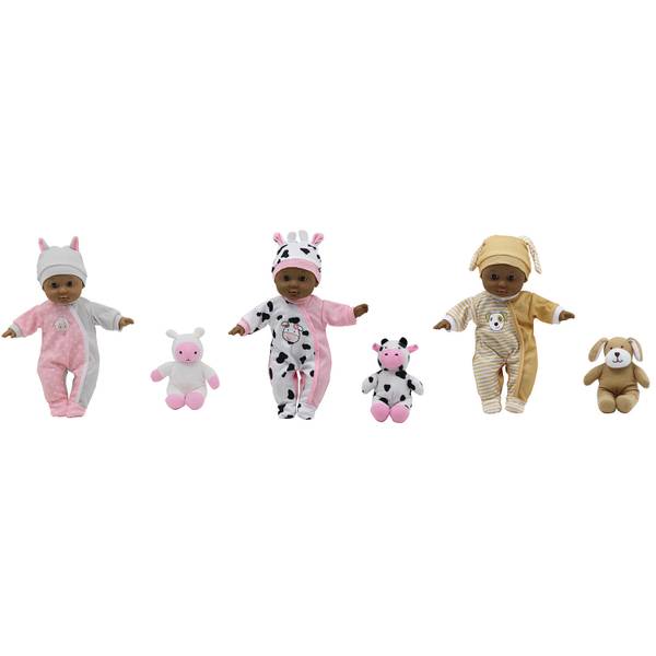 Dream Collection 12" Baby Doll with Animal Assortment 81613 Blain's