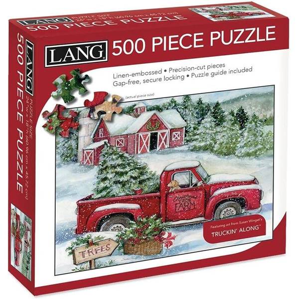 Santa's Truck 500 Piece Puzzle by Susan Winget