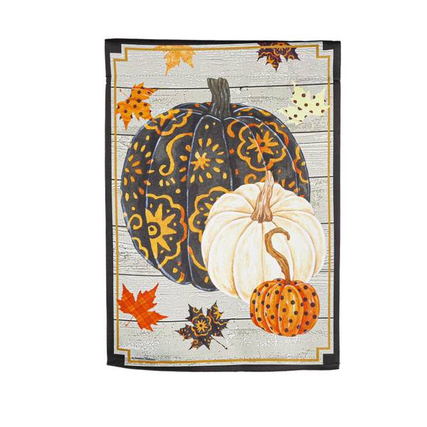 Evergreen Enterprises Pumpkins and Leaves Garden Flag - 14S10433 ...