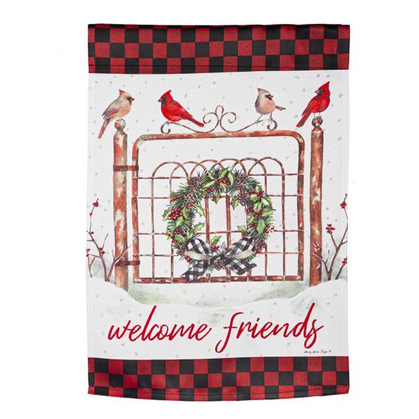 Evergreen Enterprises Friends Cardinal Garden Flag 14S10537
