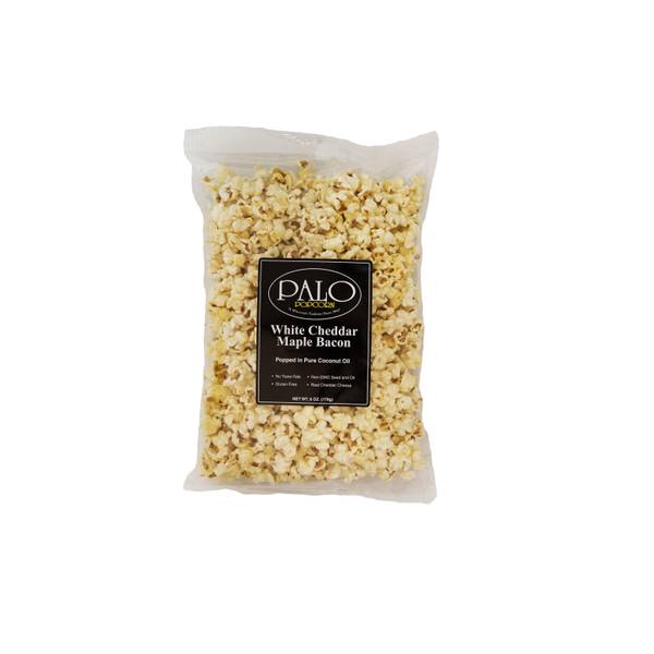 Palo Popcorn 6 oz White Cheddar Maple Bacon Popcorn 715004 Blain's