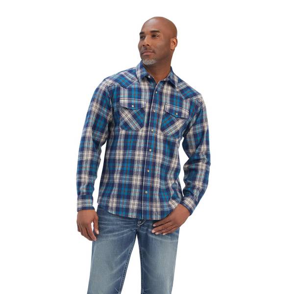 ARIAT Men's Retro Huntleigh Long Sleeve Western Shirt - 10041772-M |  Blain's Farm & Fleet