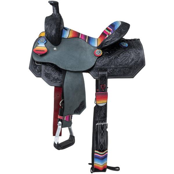 Photo of Silver Royal Youth Printed Barrel Saddle