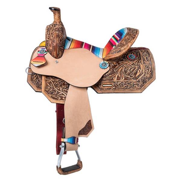 Photo of Silver Royal Youth Printed Barrel Saddle