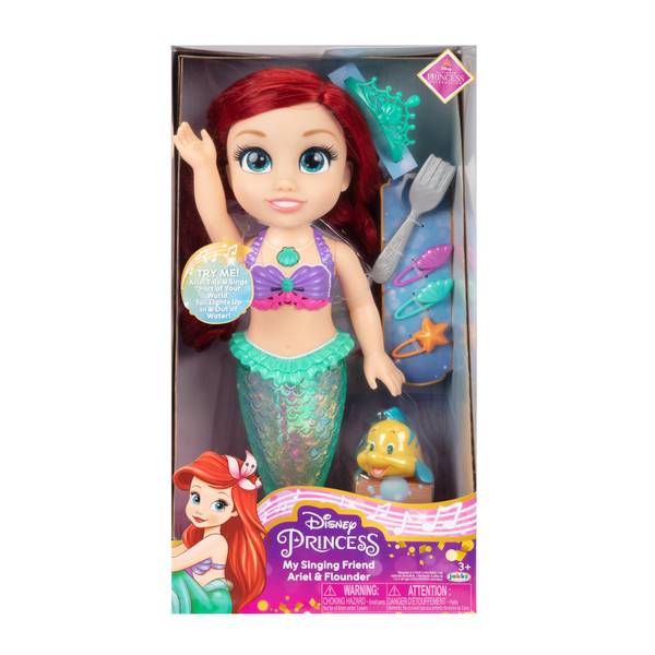 Disney Princess My Singing Friend Ariel And Flounder Doll 223501 Blain S Farm And Fleet