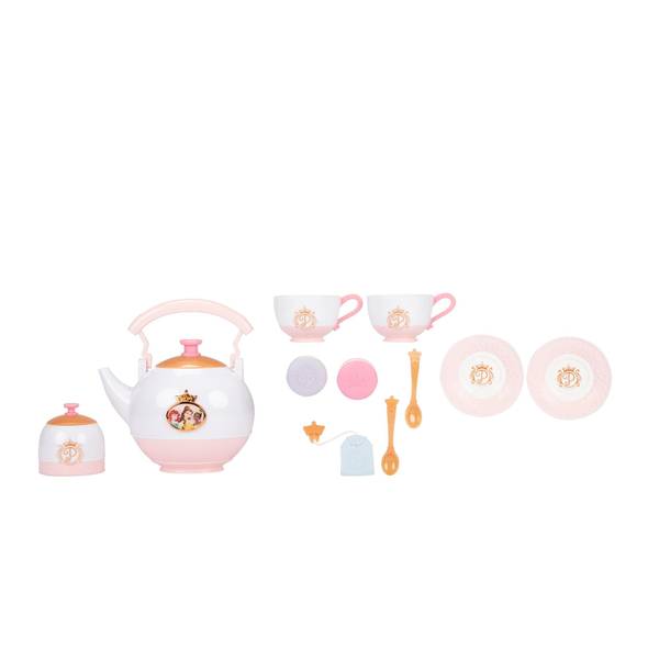 Disney Princess 13-Piece Tea Set - Jasmine, Belle, Cinderella, Ariel –  Ukonic