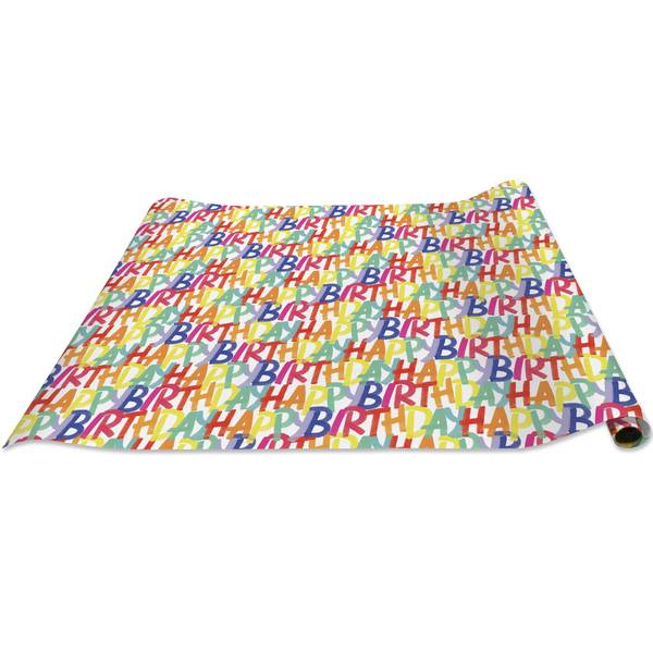 foil rainbow stripe 'happy birthday' wrapping paper roll 4ft x 30in, Five  Below