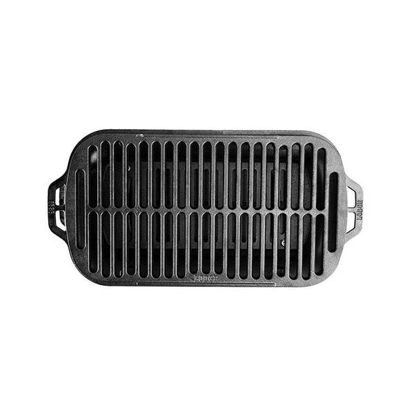 Lodge Cast Iron 12 Charcoal Camping Round Kickoff Grill 