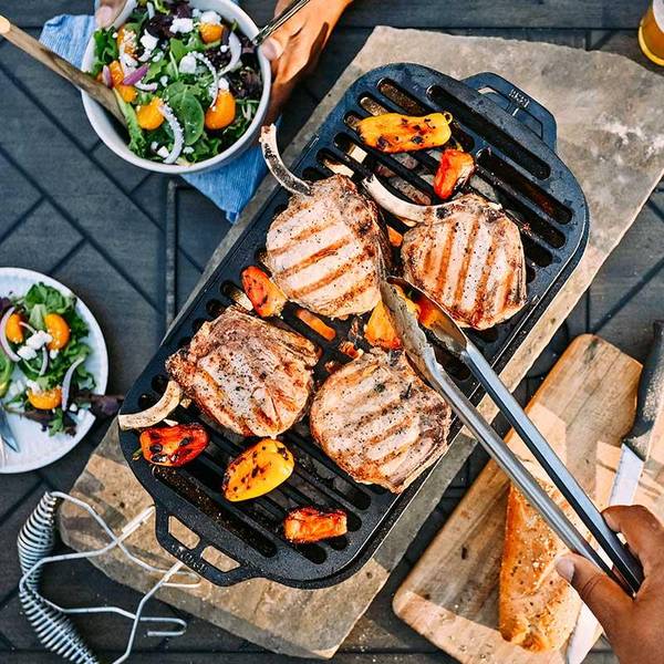 Lodge Portable Round Kickoff Grill, 12