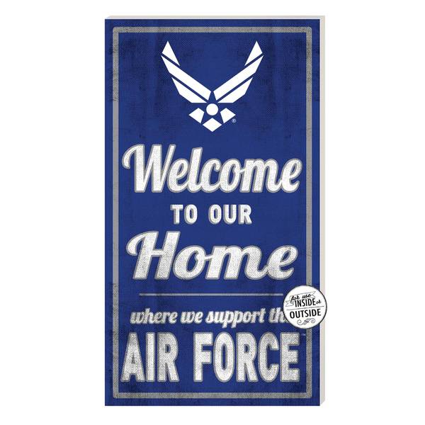 KH Sports Fan 11" x 20" Indor Outdoor to Our Home Air Force