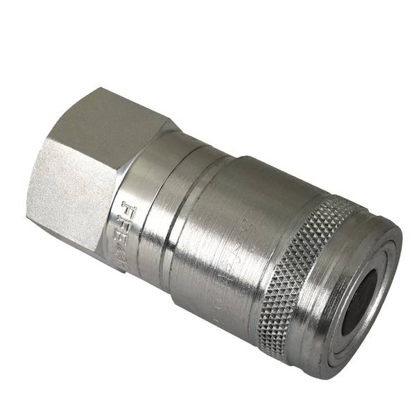 Photo of 1/2" Female Pipe Thread Flat Face Quick Disconnect Skid Steer Coupler