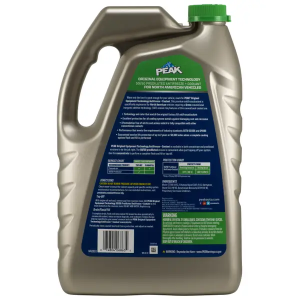 Peak North American Green Antifreeze + Coolant - NACB53