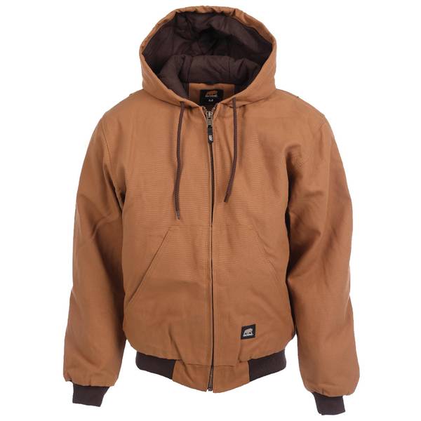 thumbnail image 2 of Berne Heritage Duck Hooded Active Work Jacket HJ51 - Cotton Softshell, Insulated, Men's S-2XL 2 of 6