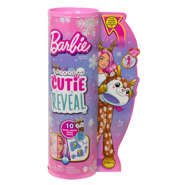 cutie reveal barbie reindeer