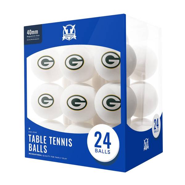 Victory Tailgate 24Count Green Bay Packers NFL Table Tennis Balls