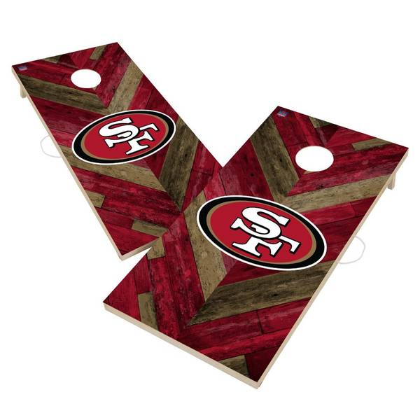 NFL San Francisco 49ers Herringbone Cornhole Set Multi