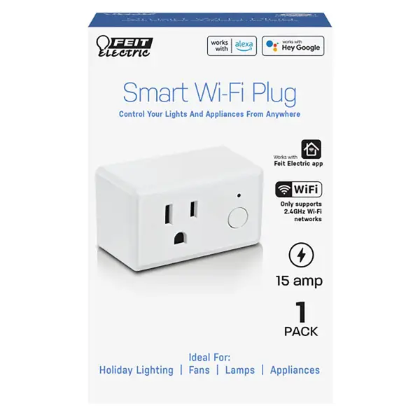 Feit Electric Wi-Fi Smart Dual Outlet Outdoor Plug 2-Pack