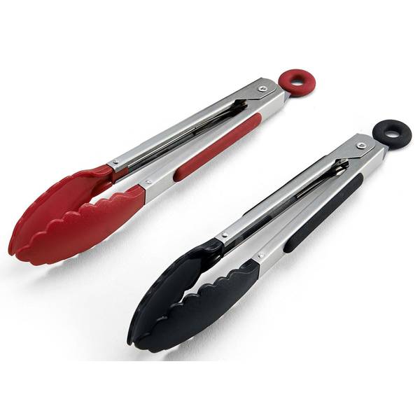 Farberware Fresh Healthy Eating Set of 2 Mini Tongs with Silicone