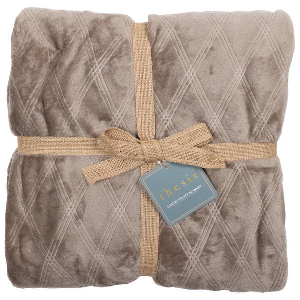 Northpoint Trading Khaki Thesis Full/Queen Diamond Etch Blanket 194