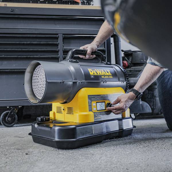 DEWALT 90,000 BTU Cordless Hybrid Force Air Kerosene Heater - F340991 |  Blain's Farm u0026 Fleet