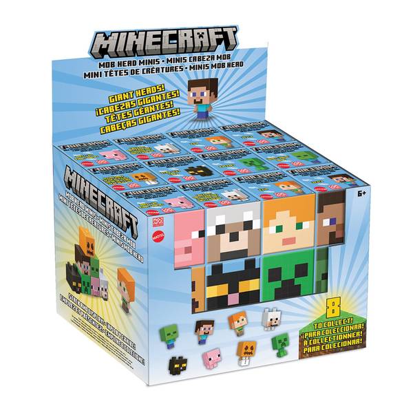 Minecraft Craft-a-Block 2-Pk Figures, Character Figures Based on the Video  Game (Styles May Vary) 