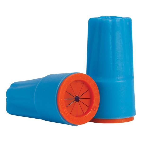 Photo of 6-Pack DryConn Small Aqua Orange Wire Connector