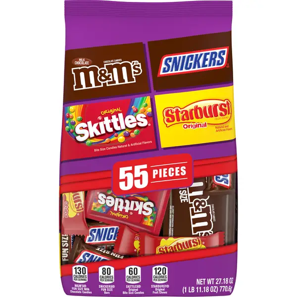Mars Full Size Candy Variety Pack of 2 Boxes - 60 Full Sized Candy Total - 30 per Box - Snickers, M&Ms, Peanut M&Ms, 3 Musketeers, Twx, Milky Way