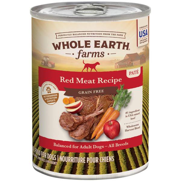 Whole Earth Farms 12.7 oz Grain Free Red Meat Recipe Canned Dog