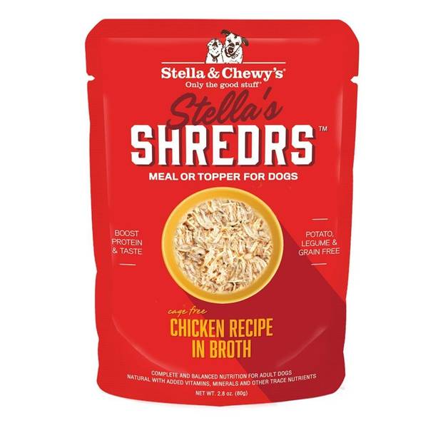 Photo of Shredrs Cage Free Chicken Dog Food, 2.8 oz Real Shredded Meat