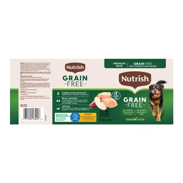 Nutrish Zero Grain Real Chicken & Apple Recipe Wet Dog Food 13oz