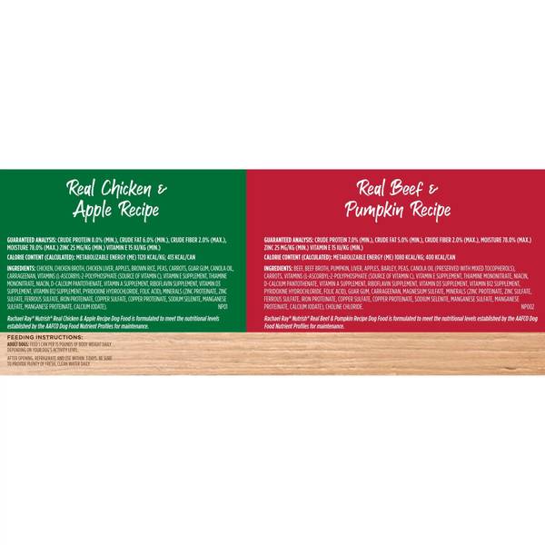 Nutrish 12-Pack Premium Pate Wet Dog Food Chicken and Beef