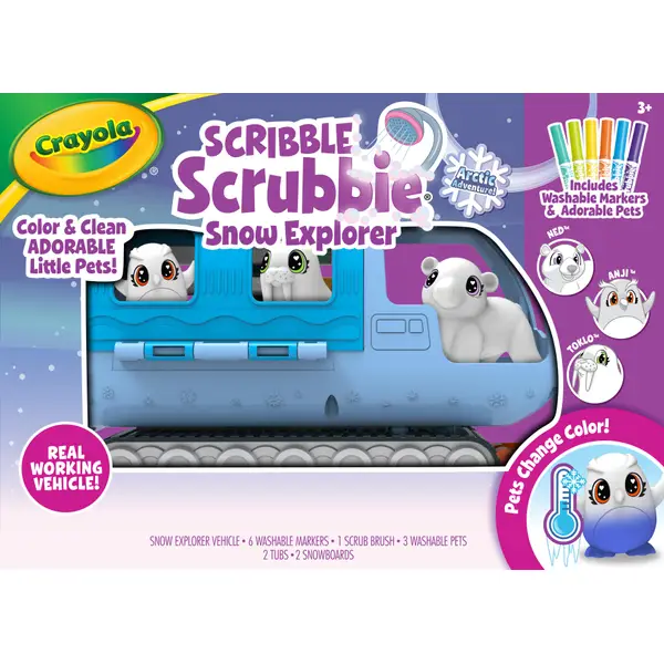 Crayola Scribble Scrubbie Pets Marker Set,  Exclusive, 24 Washable  Markers : : Toys & Games