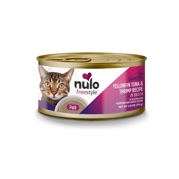 NULO 2.8 oz FreeStyle Cat and Kitten Yellowfin Tuna and Shrimp