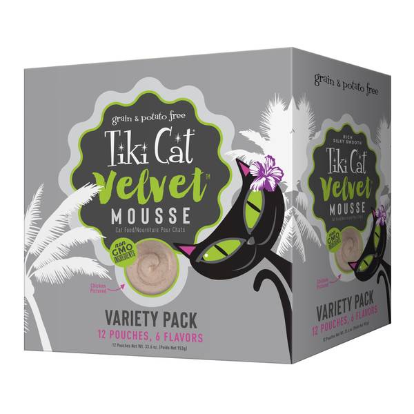 Photo of 12-Count Velvet Wet Cat Food 2.8 oz, Silky-Smooth Mousse