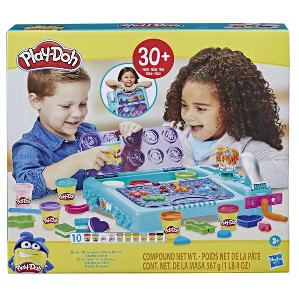 Play-Doh Mini Fun Factory Shape Making Toy with 2 Non-Toxic Colors