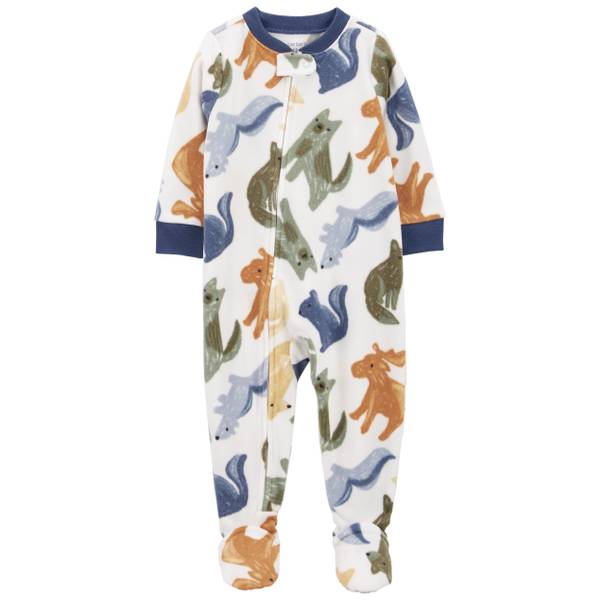 Carter's Infant Boy's Woodland Creatures Fleece Footie PJs 1O069710