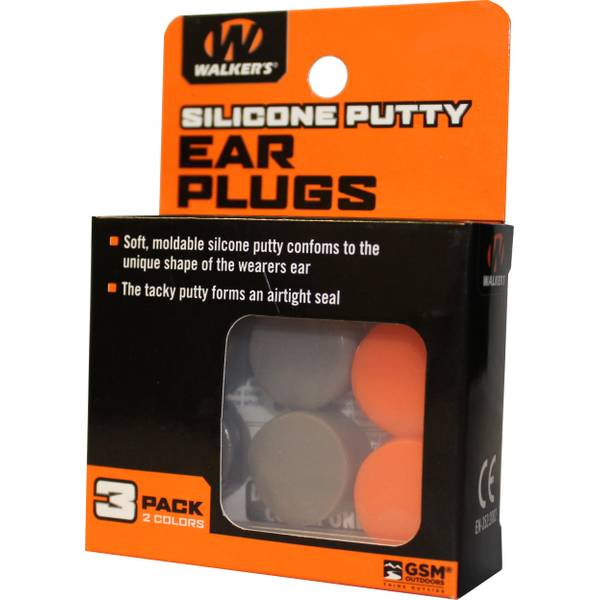 Walker's Silicon Hearing Protection Plugs GWPSILPLGOFDE Blain's