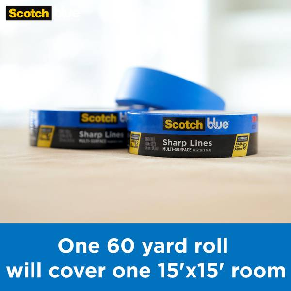 3M Scotch 15/16 x 60 Yards Blue Sharp Lines Painter's Tape 2093-24NC